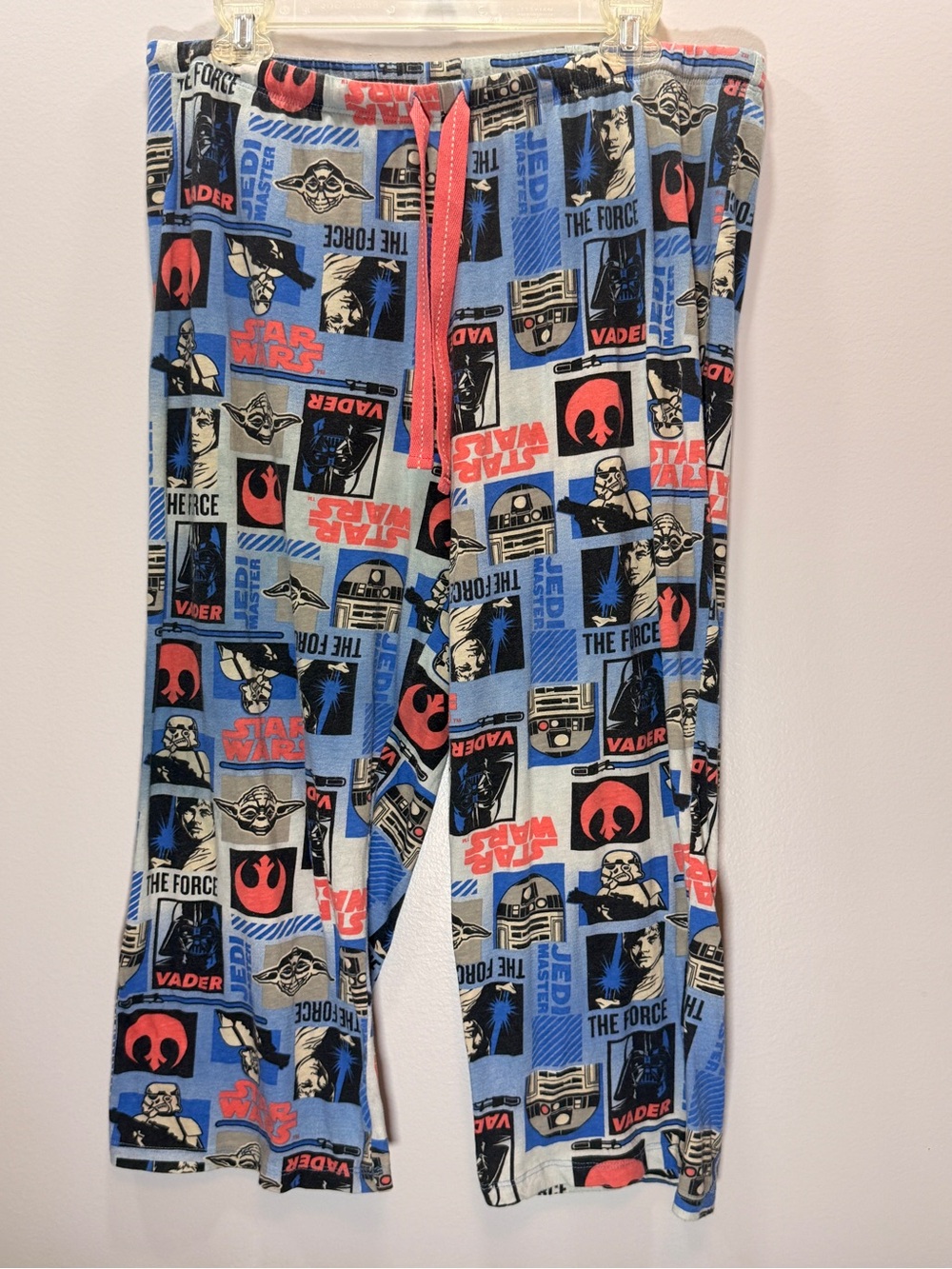 Star Wars Women’s Light Blue, Red & Black Pajama Bottoms